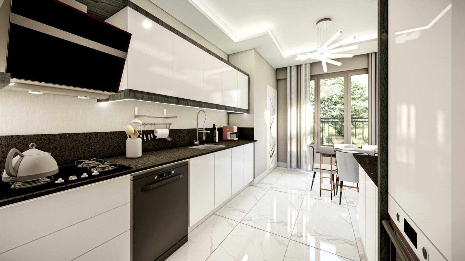 Golden City Lüks Satılık Daire İç Mimari ve Dış Cephe Detayı 8 - NHT Karakoç İnşaat