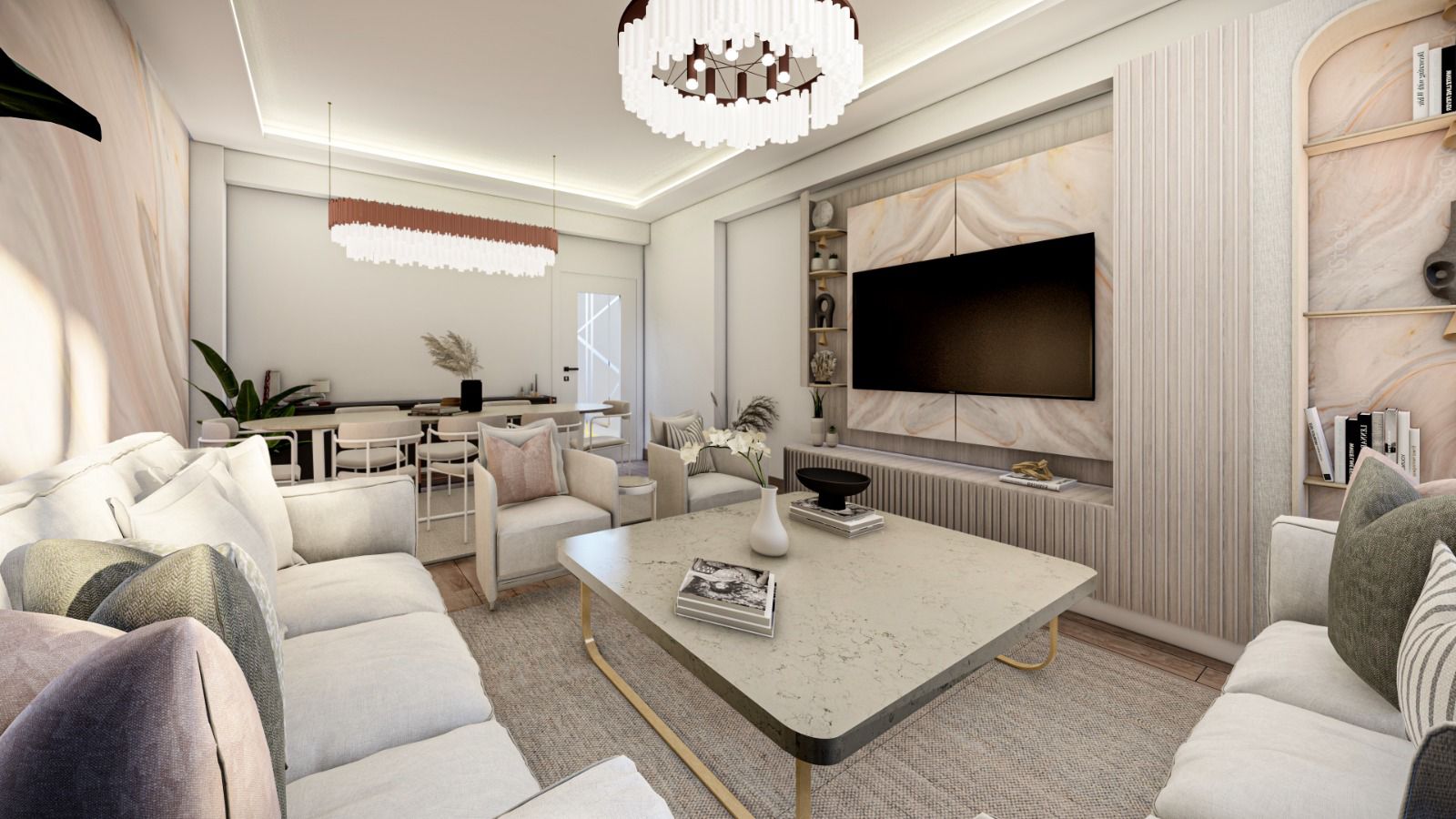 Golden City Lüks Satılık Daire İç Mimari ve Dış Cephe Detayı 10 - NHT Karakoç İnşaat